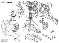 Bosch 0 603 363 703 Pfz 600 E General Purpose Saw 230 V / Eu Spare Parts